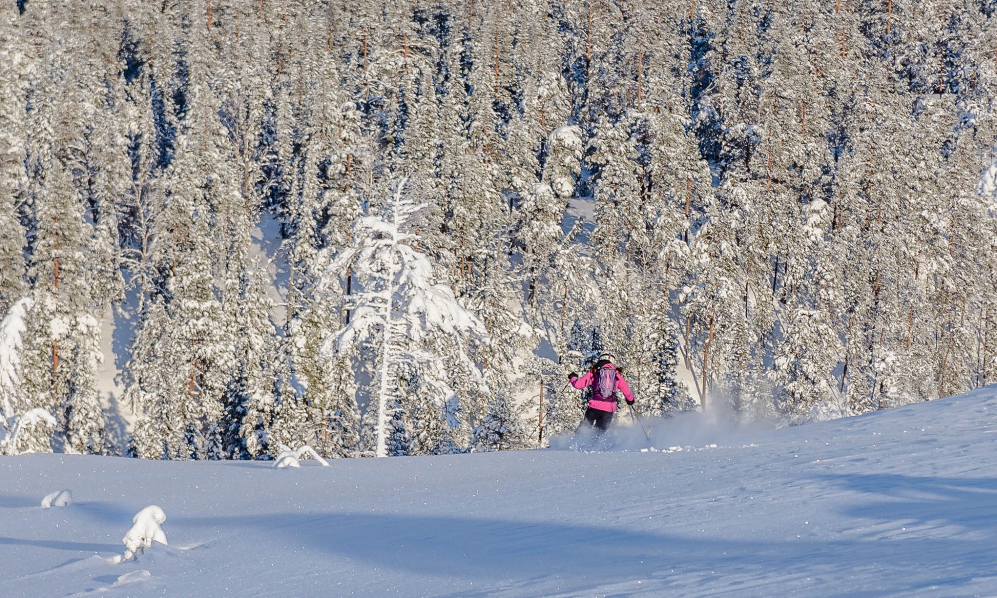 laskettelua ukonhatulla